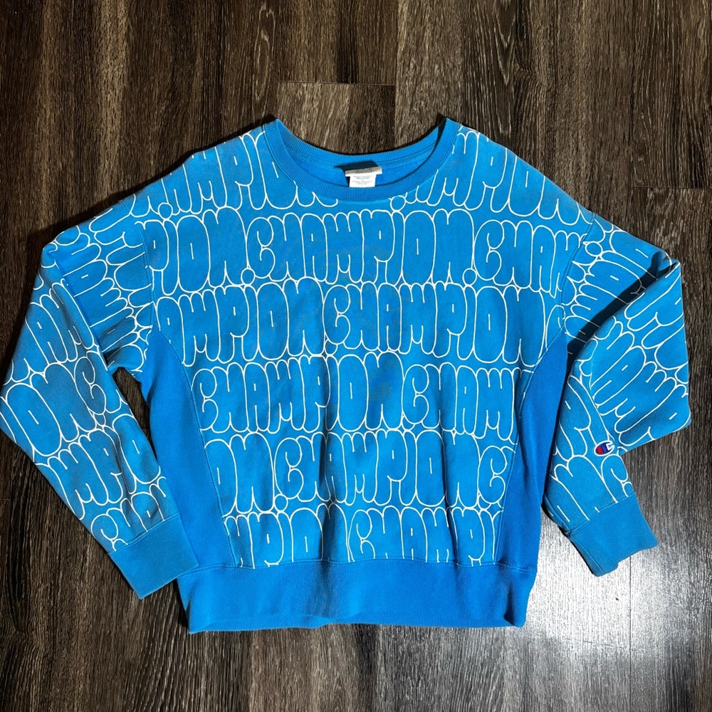 Champion Men’s Blue Crewneck Sweater